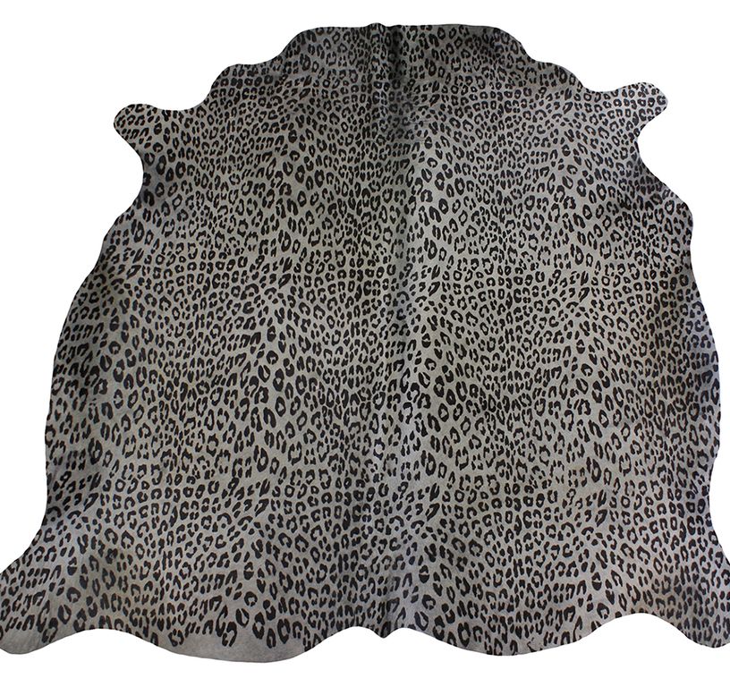Tapis IMPRIME PANTHERE Maison Tergus, peau de bête  gris, dim 1.90 x 2.10 m