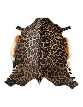 Tapis BLESBOK IP Tergus, peau de bête  leopard, dim 0.90 x 1.10 m