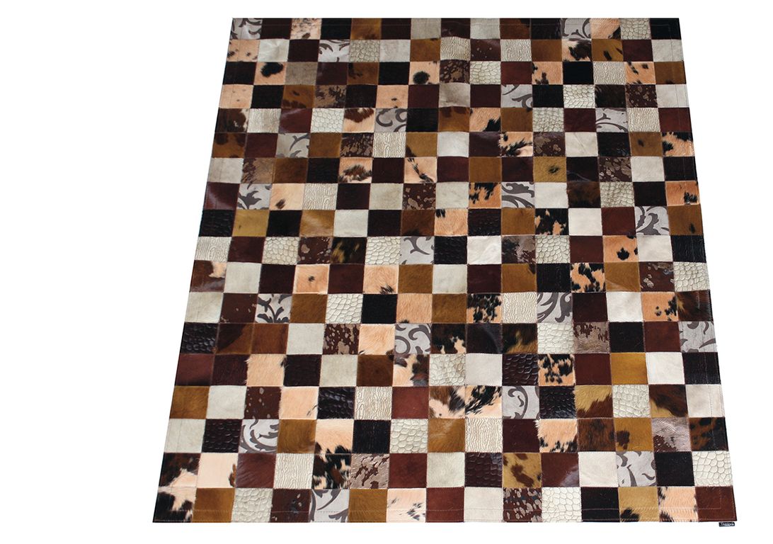 Tapis TAP PEAU 6 Maison Tergus, patchwork marron