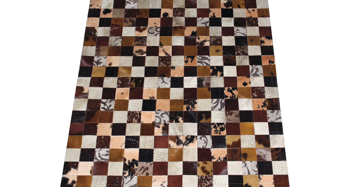 Tapis TAP PEAU 6 Maison Tergus, patchwork marron