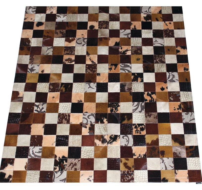 Tapis TAP PEAU 6 Maison Tergus, patchwork marron