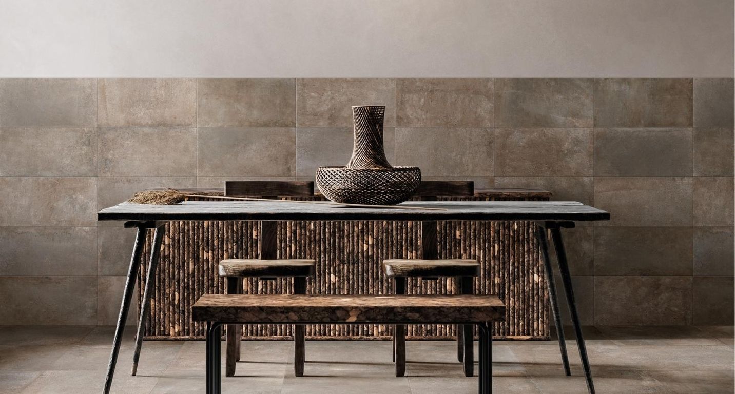 Carrelage STONE, aspect pierre gris, dim 60.00 x 120.00 cm