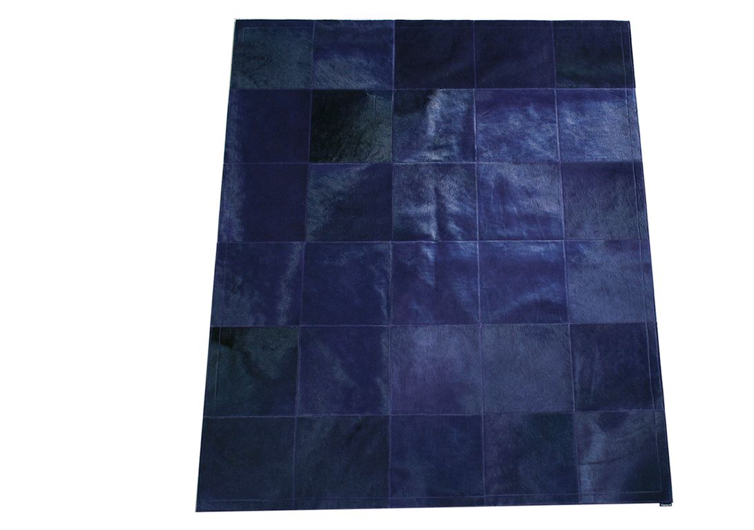Tapis PEAU DE VACHE Maison Tergus, patchwork violet