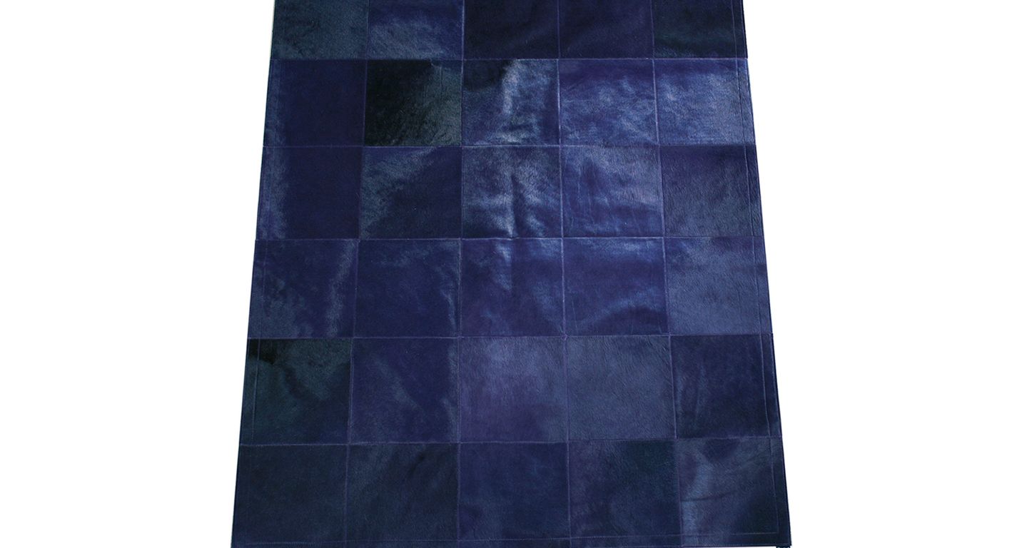 Tapis PEAU DE VACHE Maison Tergus, patchwork violet