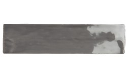 Faïence CASABLANCA, aspect zellige gris, dim 7.50 x 30.00 cm