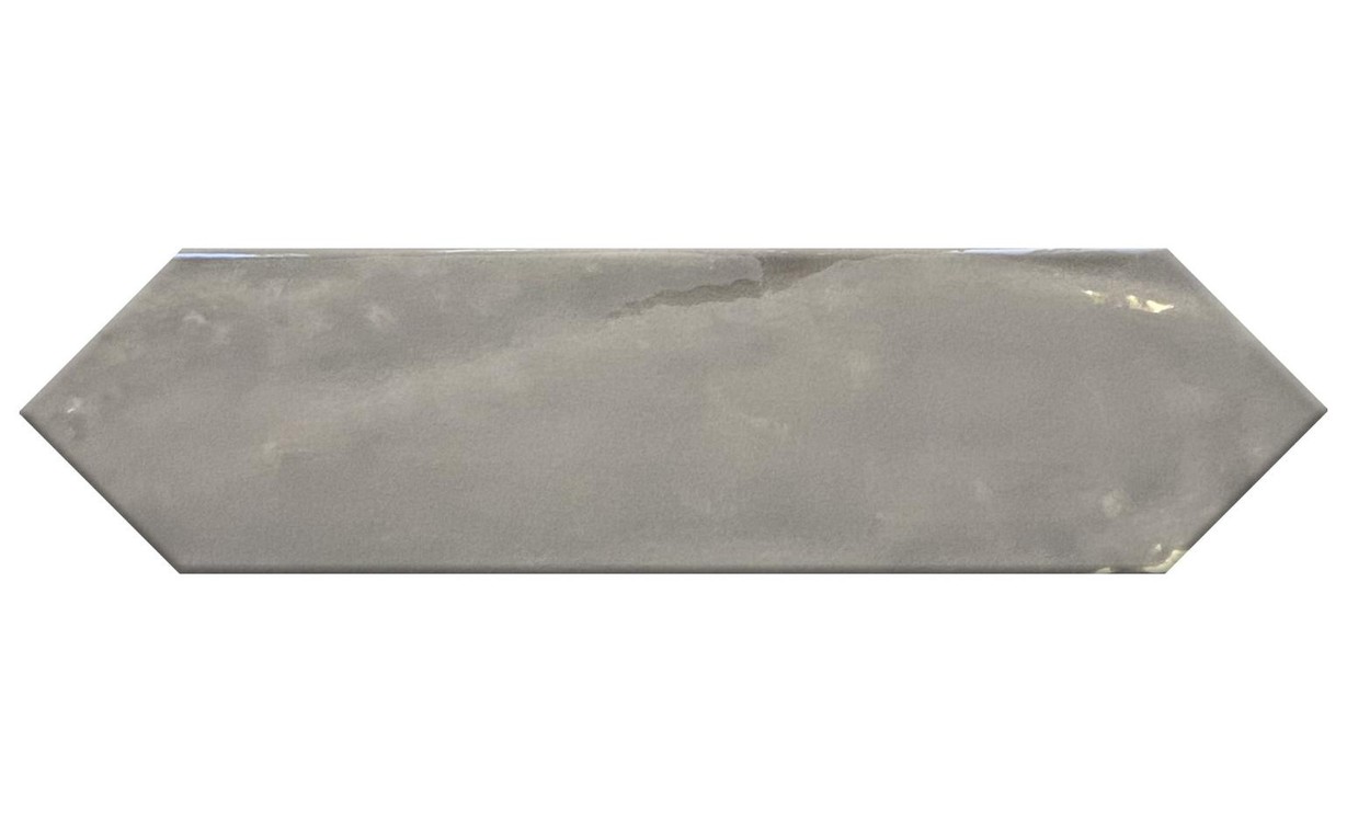 Faïence CRAYON, aspect zellige gris foncé, dim 7.50 x 30.00 cm
