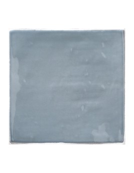 Faïence FEZ, aspect zellige bleu, dim 13.00 x 13.00 cm