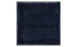 Faïence FEZ, aspect zellige bleu marine, dim 13.00 x 13.00 cm