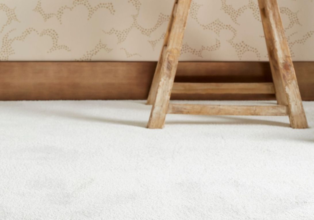 Moquette velours CARESSE, col blanc, rouleau 4.00 m