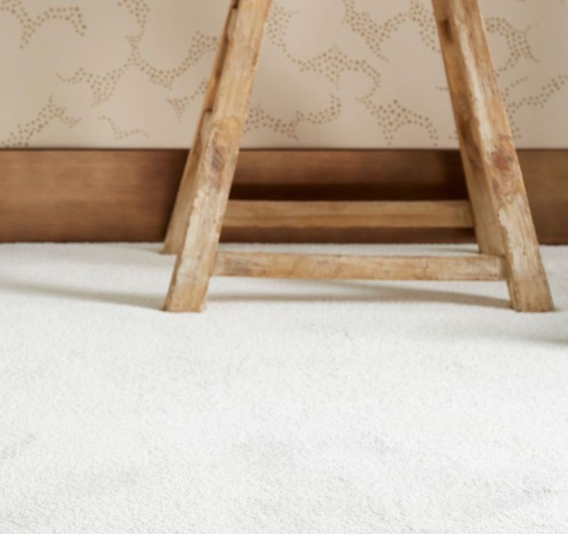 Moquette velours CARESSE, col blanc, rouleau 4.00 m