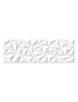 Faïence GEOMETRIQUE DECOR, faïence blanc, dim 30.00 x 90.00 cm