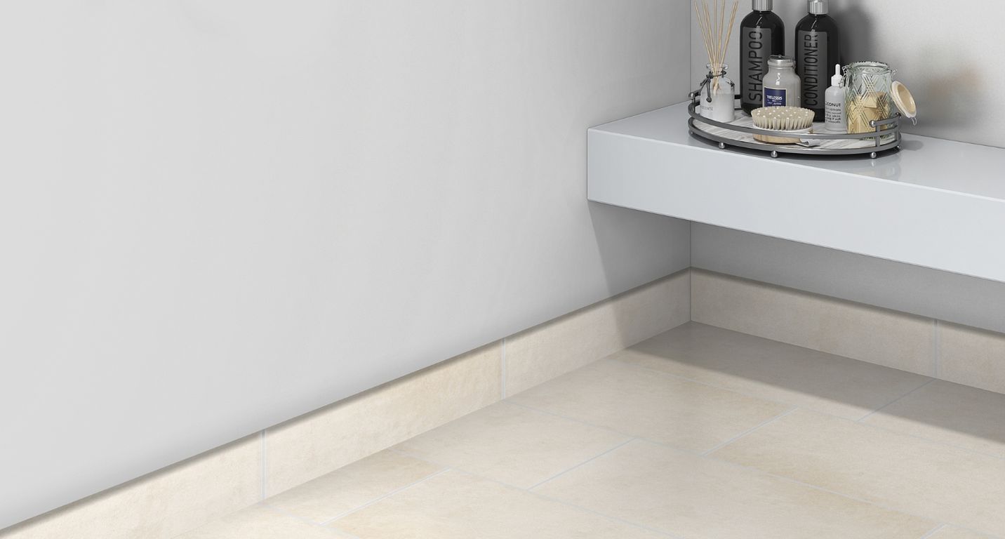 Plinthe carrelage PL RODEO,  beige , h 7.00 x L 60.00 cm