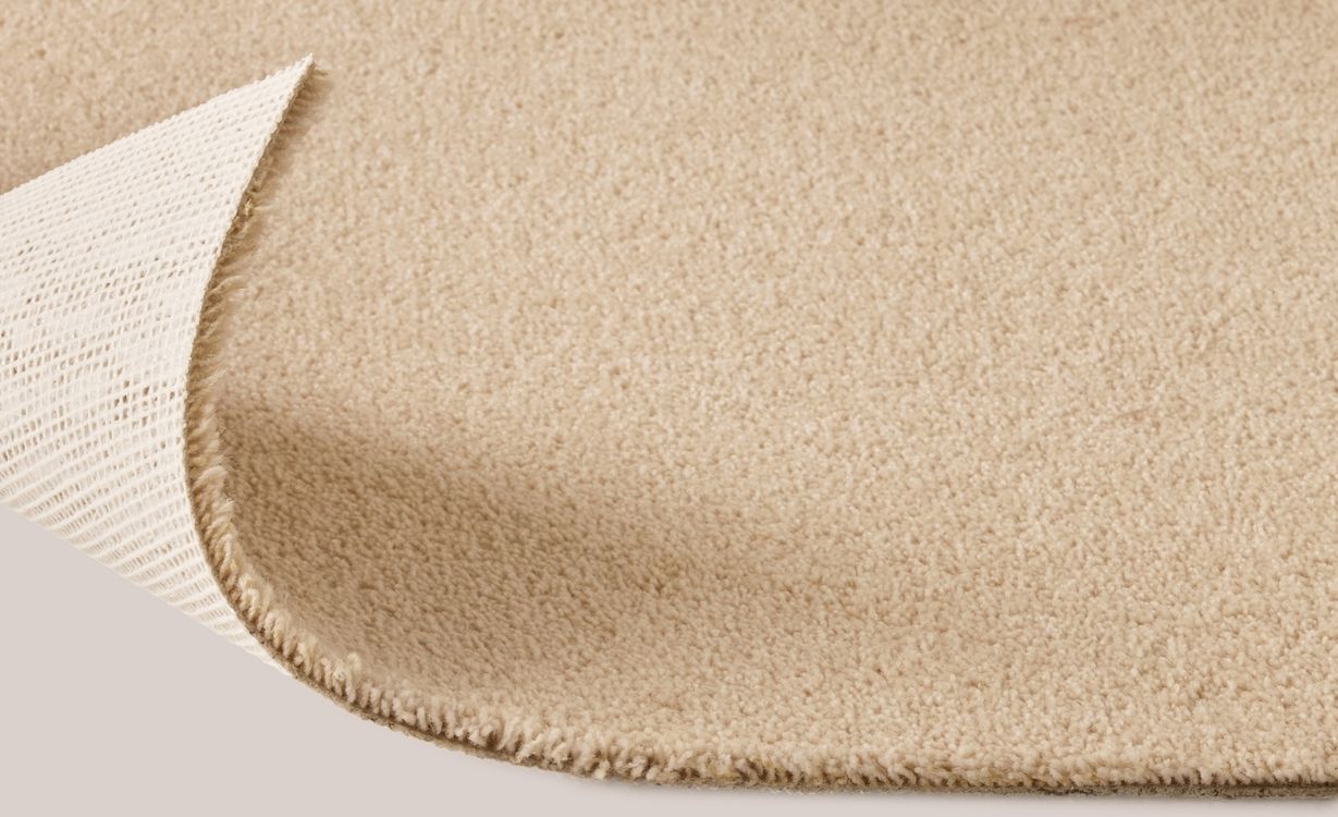 Moquette velours CERES 4M, col Ecru , rouleau 4.00 m