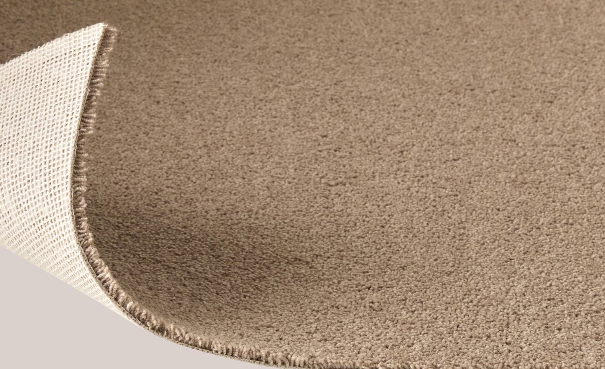 Moquette velours CERES 4M, col Taupe grisé , rouleau 4.00 m