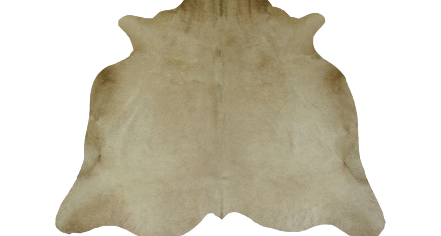 Tapis VACHE TEINTEE Maison Tergus, peau de bête  beige, dim 1.90 x 2.10 m