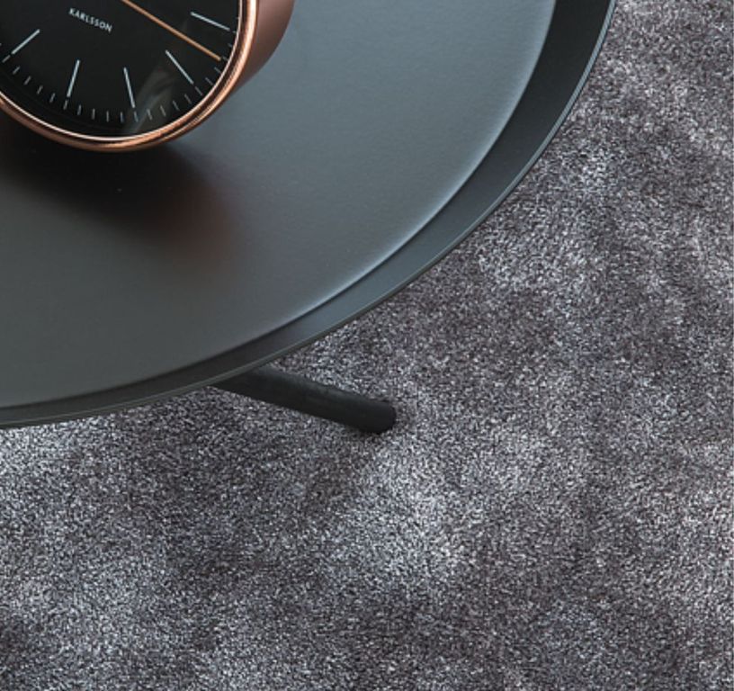 Moquette velours SEDUCTION4, col anthracite , rouleau 4.00 m