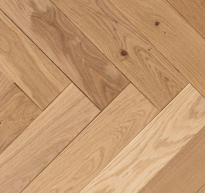 Parquet massif MASSIF FOCH CHENE AUTHENTIQUE , chêne naturel, verni, larg. 9.00 cm