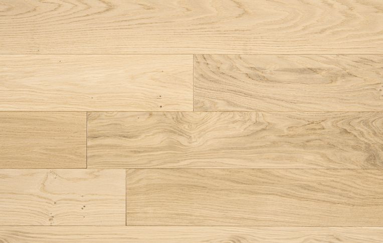 Parquet massif MASSIF 130 CHENE AUTHENTIQUE , chêne naturel, verni, larg. 13.00 cm