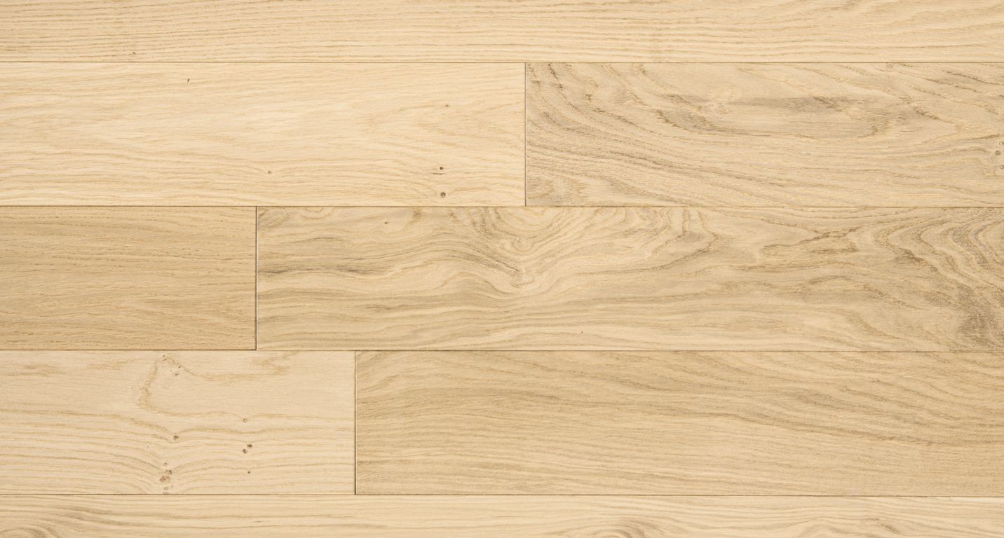 Parquet massif MASSIF 130 CHENE AUTHENTIQUE , chêne naturel, verni, larg. 13.00 cm