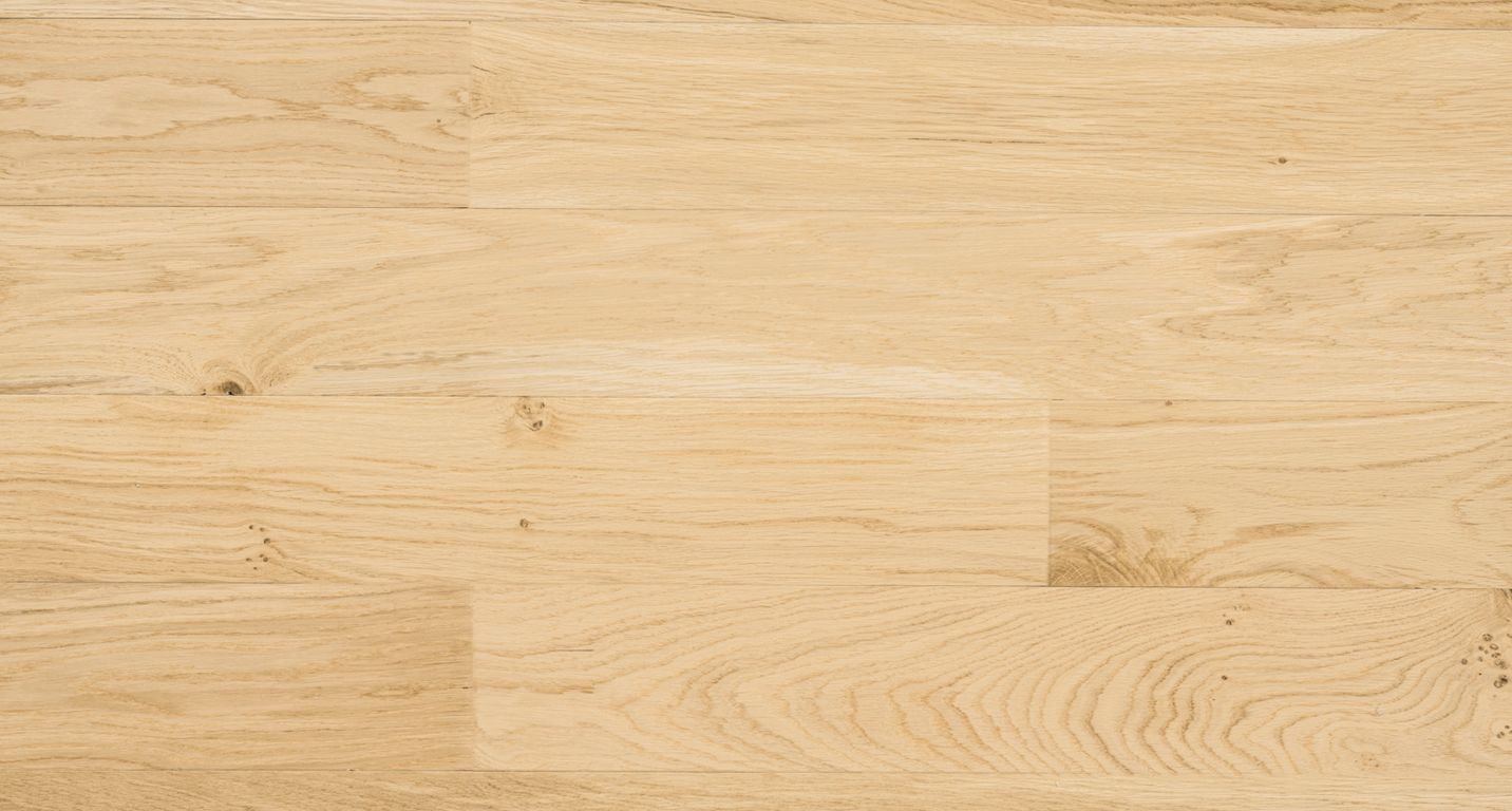 Parquet massif MASSIF 130 CHENE AUTHENTIQUE , chêne marron clair, verni, larg. 13.00 cm