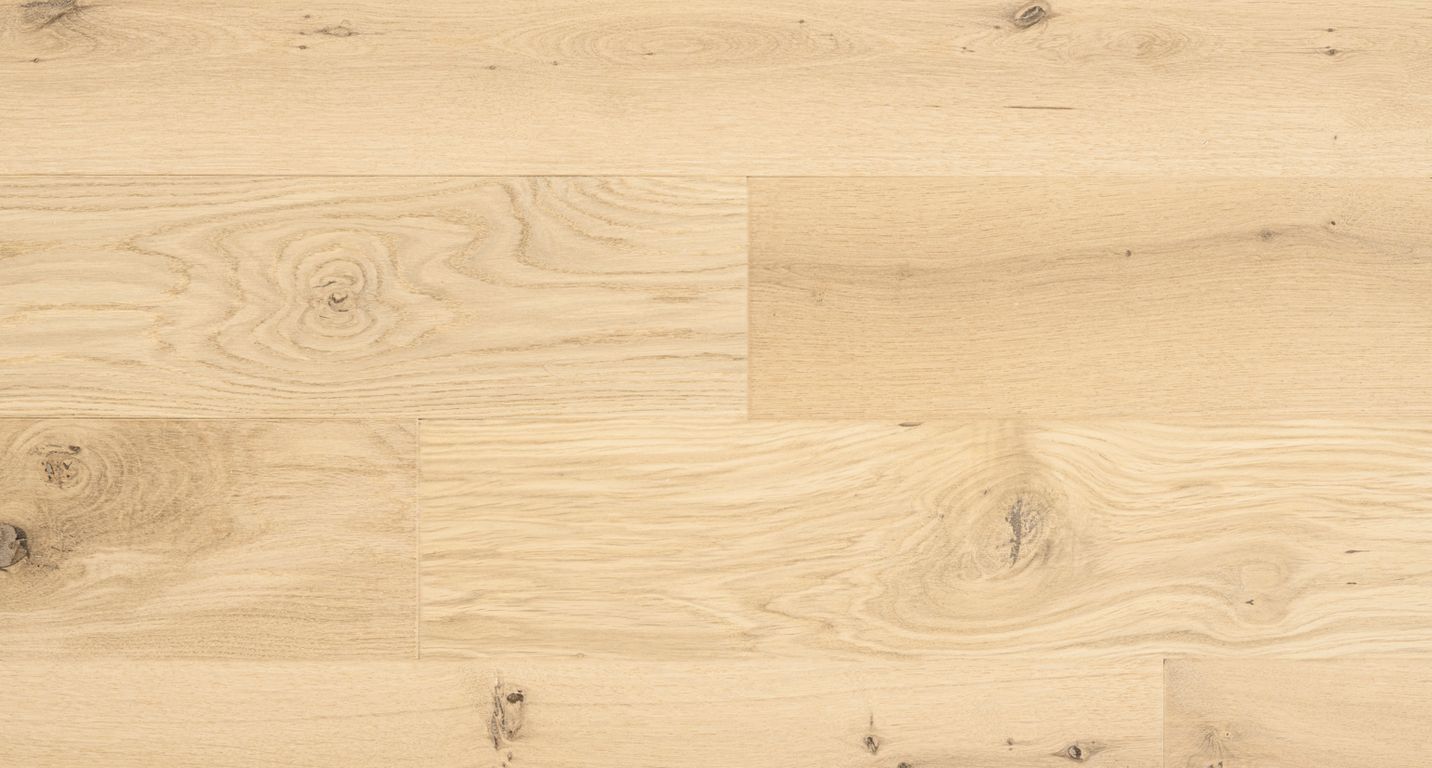 Parquet massif MASSIF 130 CHENE AUTHENTIQUE , chêne naturel, brut, larg. 13.00 cm