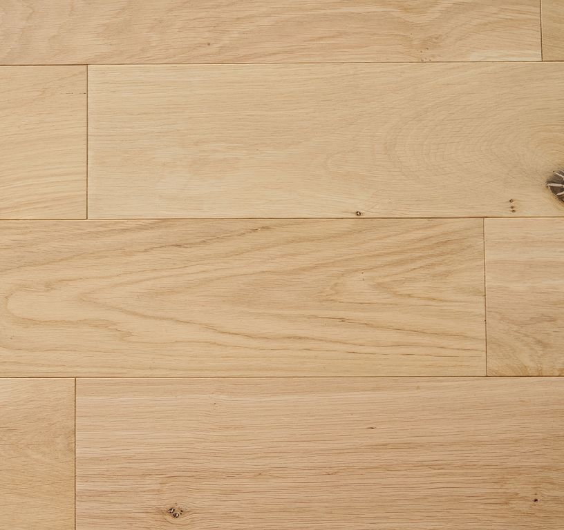 Parquet massif MASSIF 150 CHENE AUTHENTIQUE , chêne naturel, verni, larg. 15.00 cm