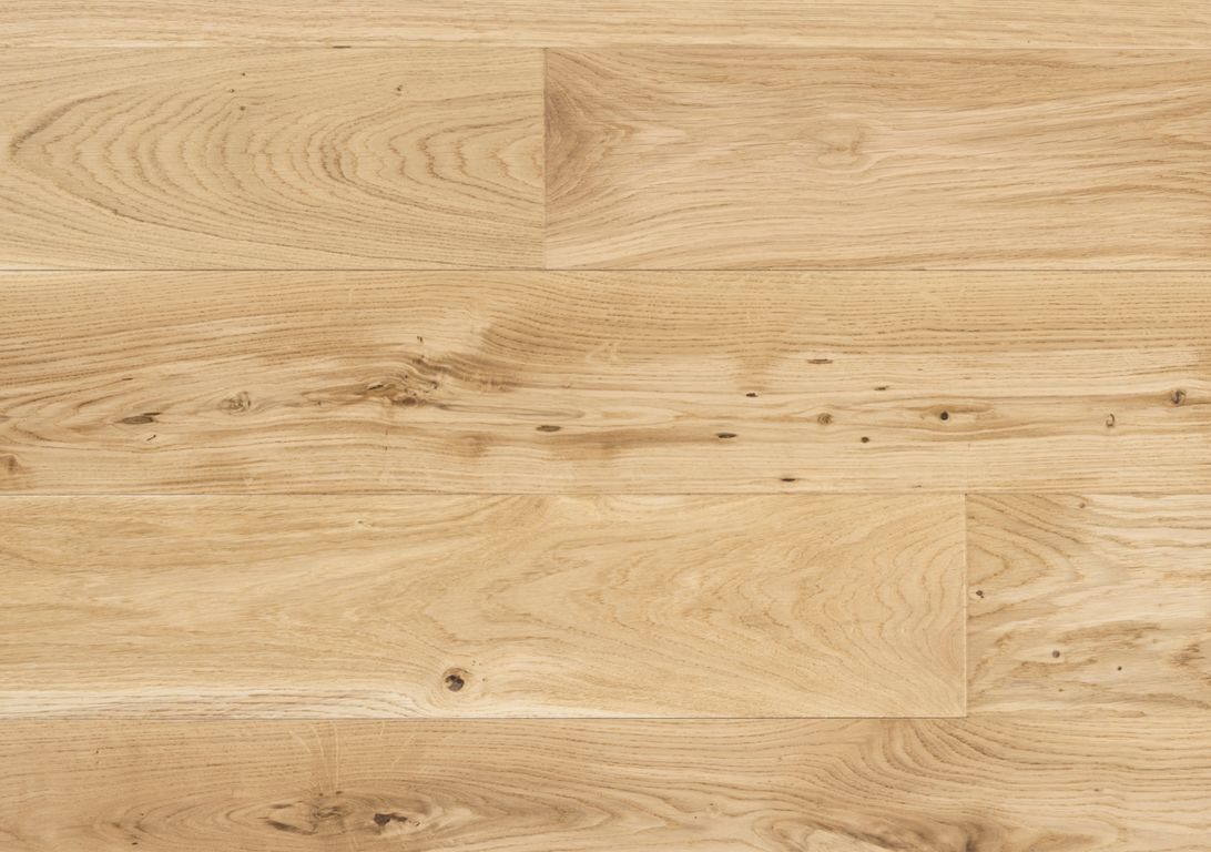 Parquet massif MASSIF 150 CHENE AUTHENTIQUE , chêne marron clair, verni, larg. 15.00 cm