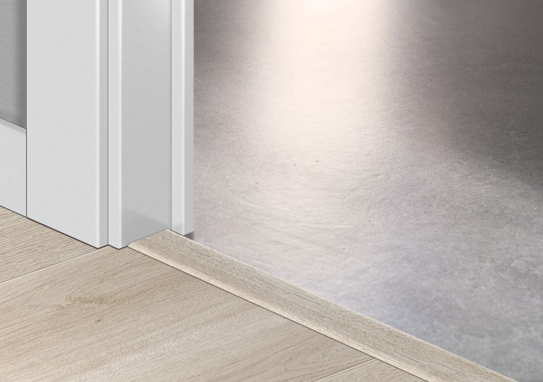 Profilé multi fonction SEUIL LEGEND2 , mdf, décor chêne blanchi, l.4.80 x L. 215.00 cm