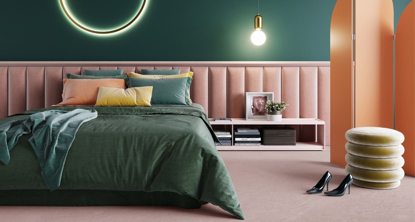 Moquette velours SUSPENSE 4, col rose, rouleau 4.00 m