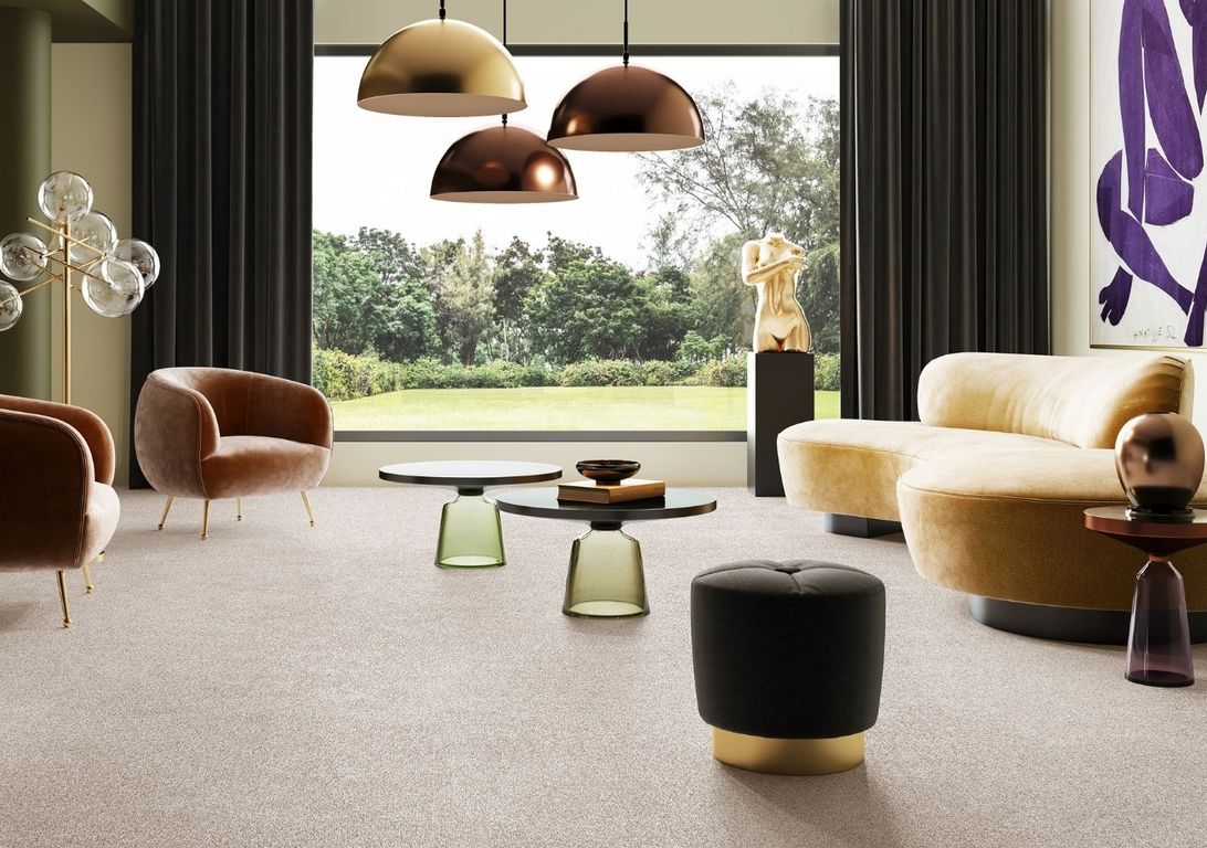 Moquette shaggy SECRET NEW 4M, col greige, rouleau 4.00 m