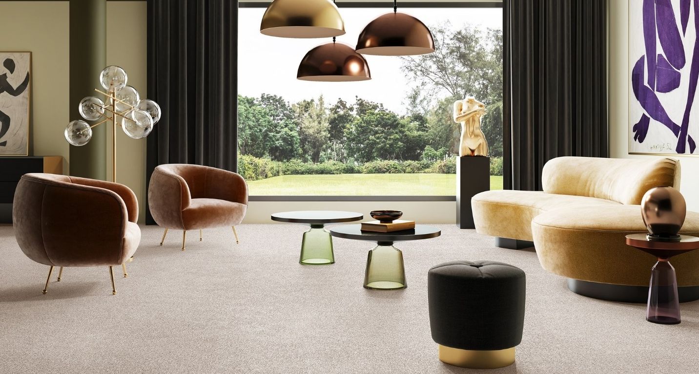 Moquette shaggy SECRET NEW 4M, col greige, rouleau 4.00 m