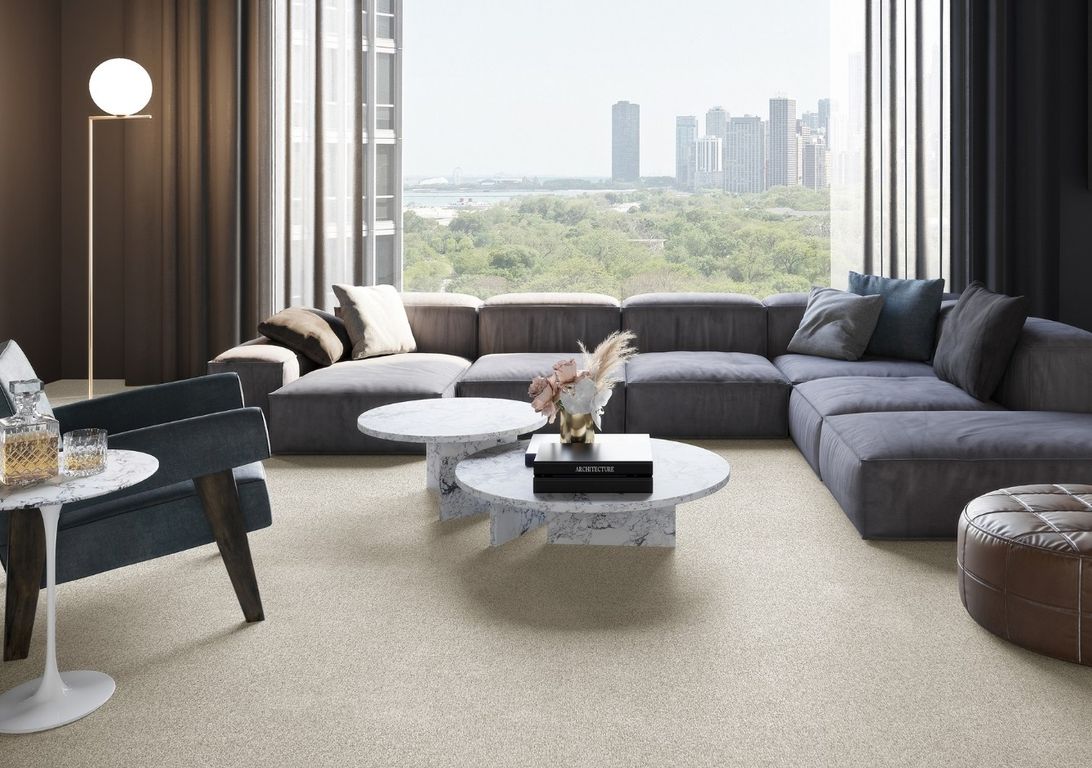 Moquette shaggy SECRET NEW 4M, col blanc, rouleau 4.00 m