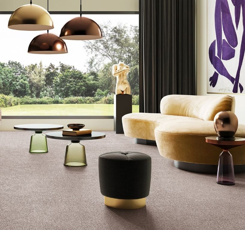 Moquette shaggy SECRET NEW 4M, col taupe, rouleau 4.00 m