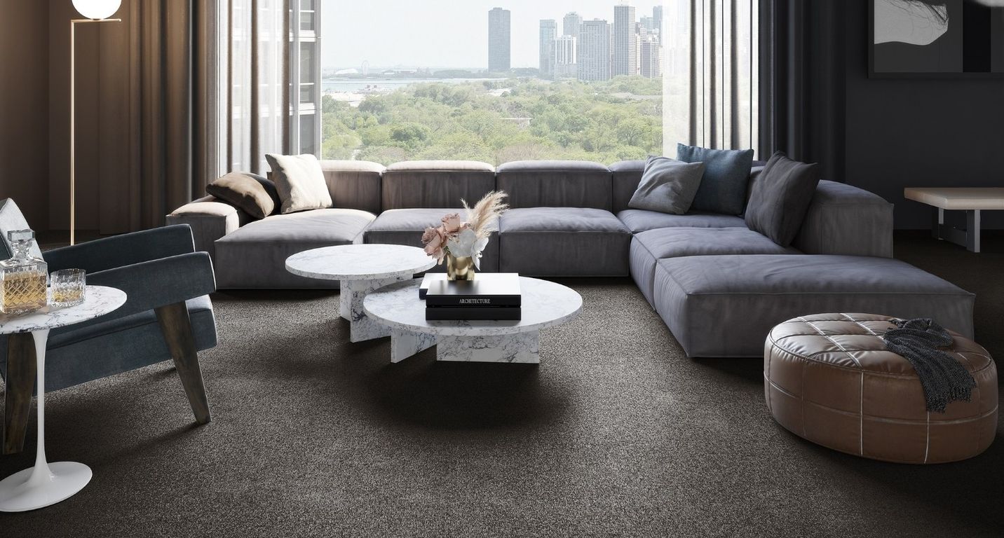 Moquette shaggy SECRET NEW 4M, col noir, rouleau 4.00 m