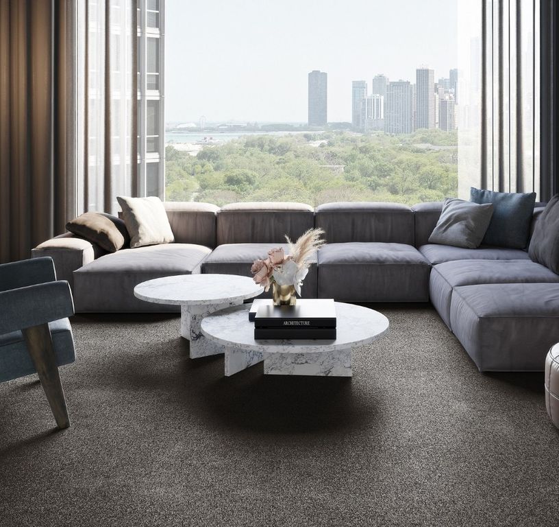 Moquette shaggy SECRET NEW 4M, col noir, rouleau 4.00 m