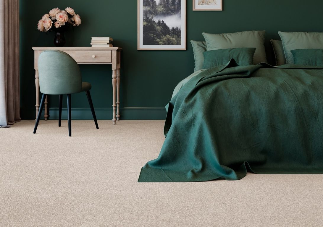 Moquette shaggy SECRET NEW 5M, col ivoire, rouleau 5.00 m