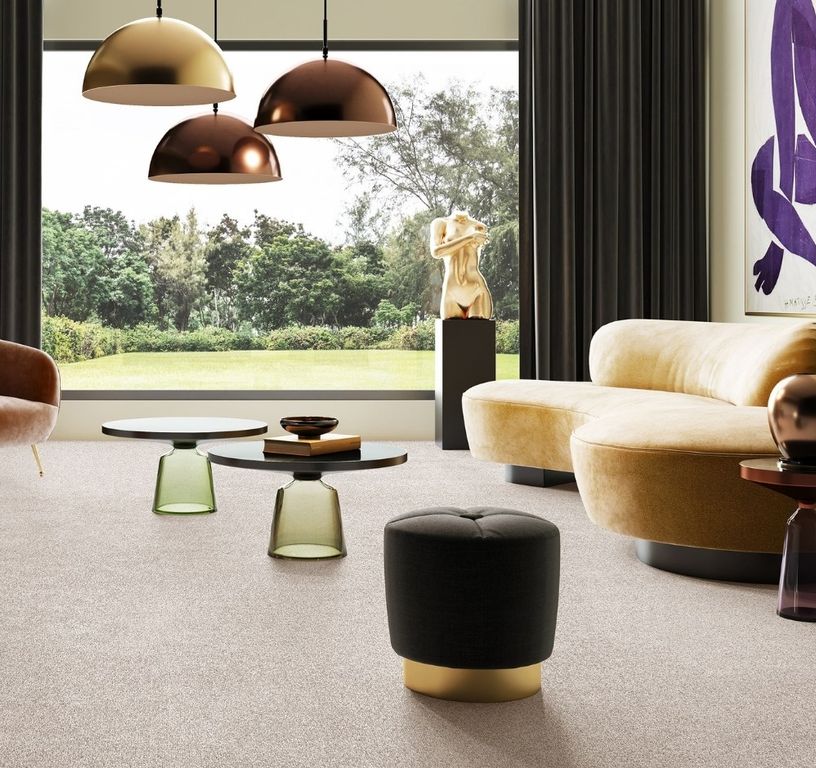 Moquette shaggy SECRET NEW 5M, col grège, rouleau 5.00 m