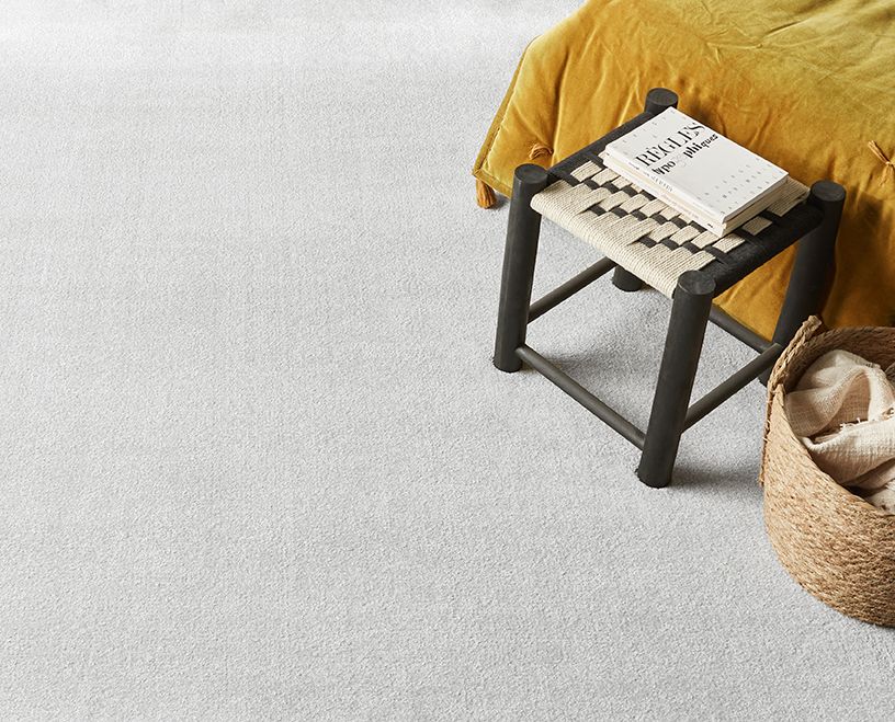 Moquette velours ORION NEW 4M, col gris blanc, rouleau 4.00 m