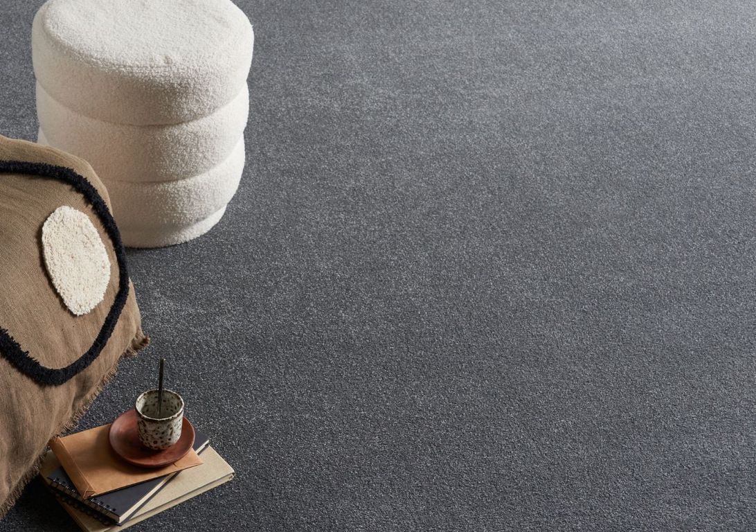 Moquette velours ORION NEW 4M, col anthracite, rouleau 4.00 m