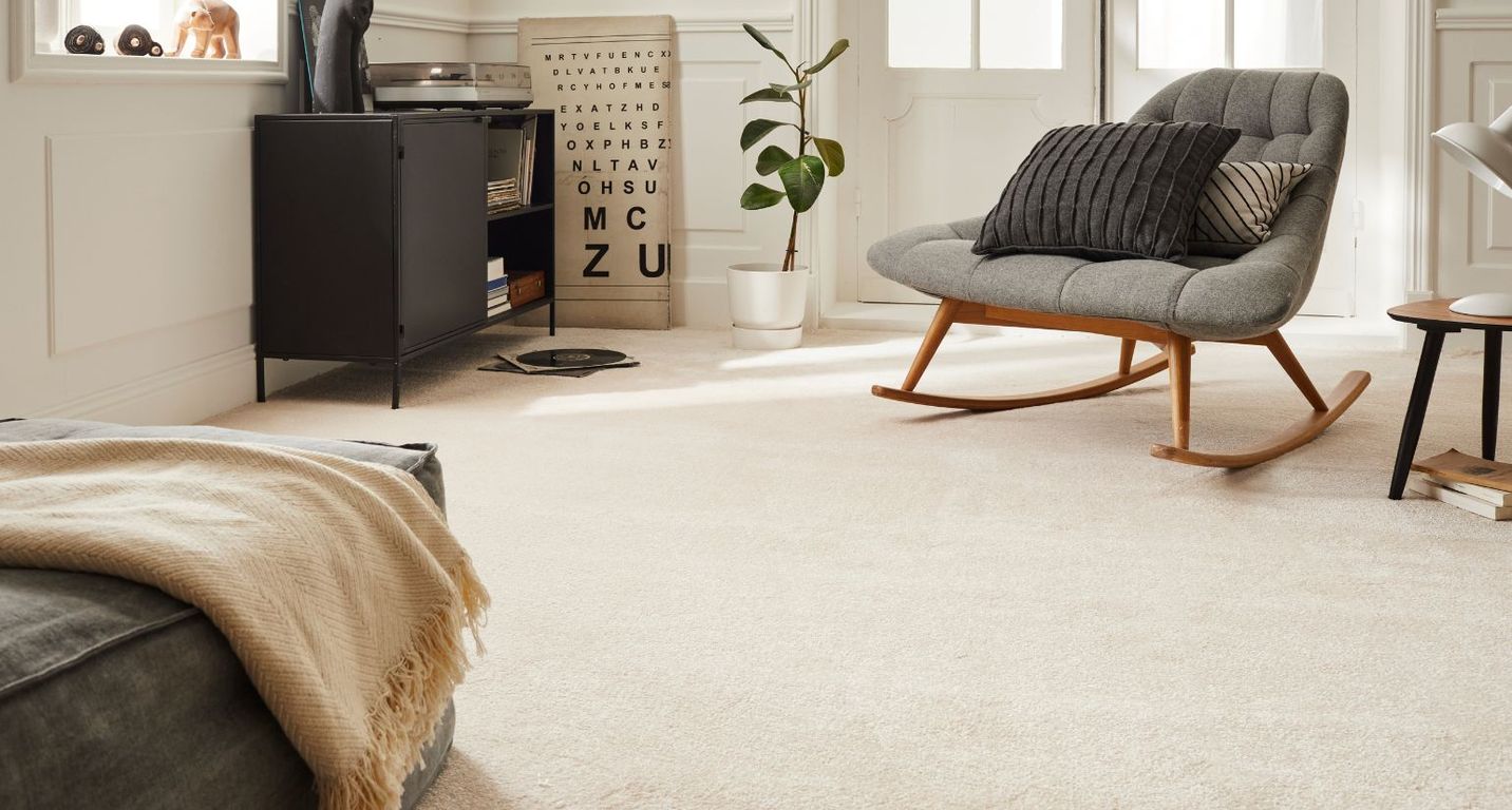 Moquette velours ORION NEW 5M, col ivoire, rouleau 5.00 m