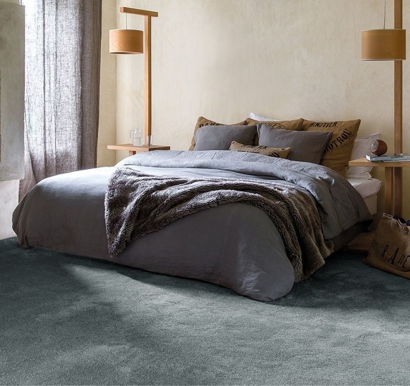 Moquette velours ORION NEW 5M, col bleu, rouleau 5.00 m