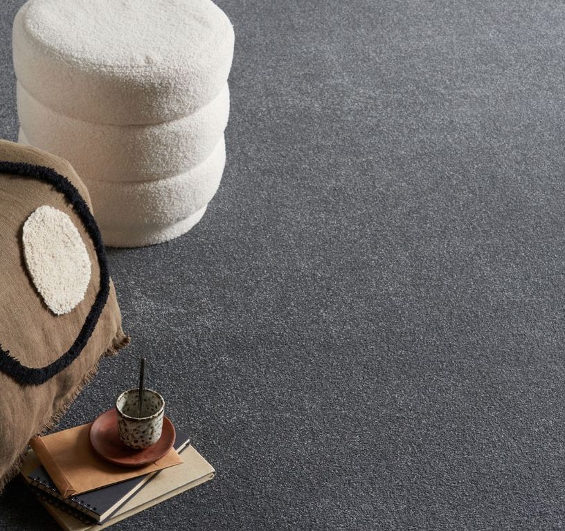 Moquette velours ORION NEW 5M, col anthracite, rouleau 5.00 m