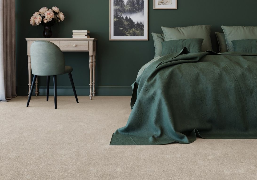 Moquette shaggy SATISFACTION 4M, col beige foncé, rouleau 4.00 m