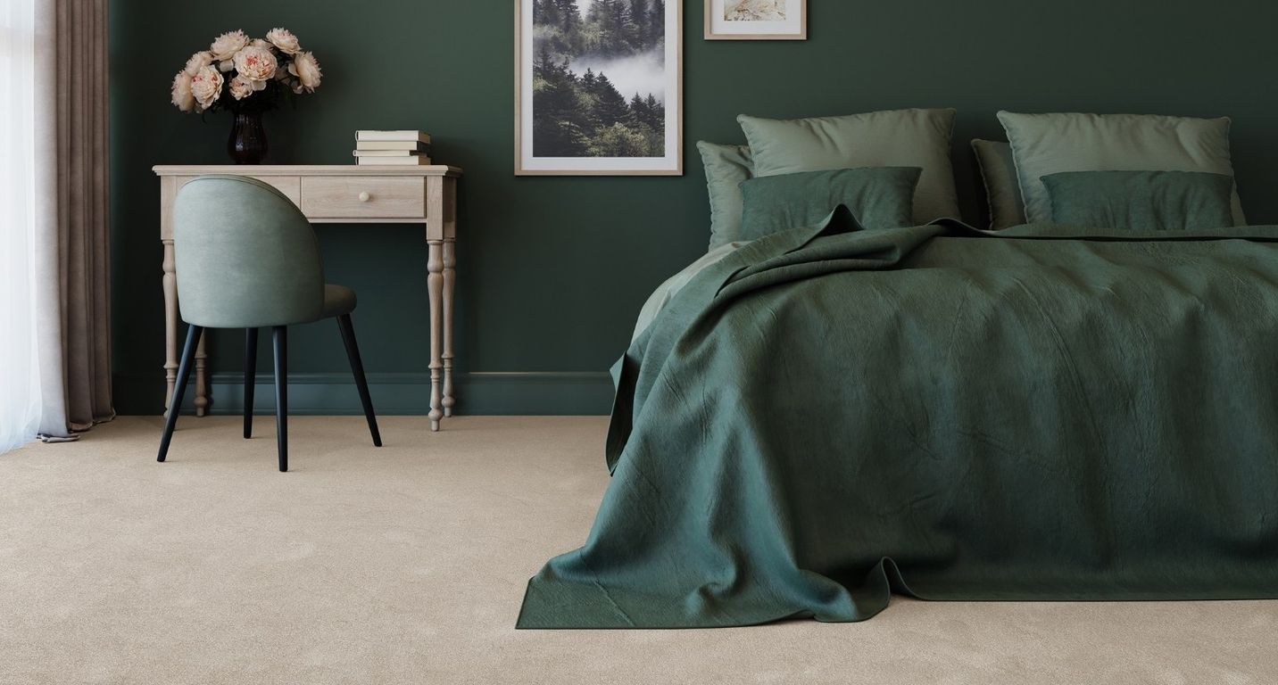 Moquette shaggy SATISFACTION 4M, col beige foncé, rouleau 4.00 m