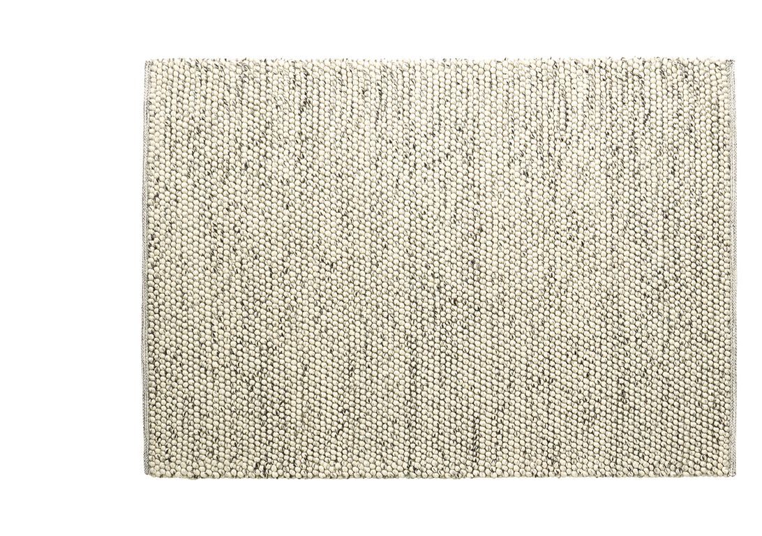 Tapis KIMI , faux-uni crème gris noir