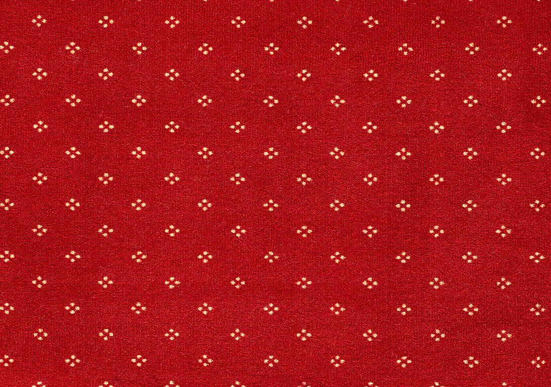 Moquette imprimée CHOPIN AB4, col rouge, rouleau 4.00 m