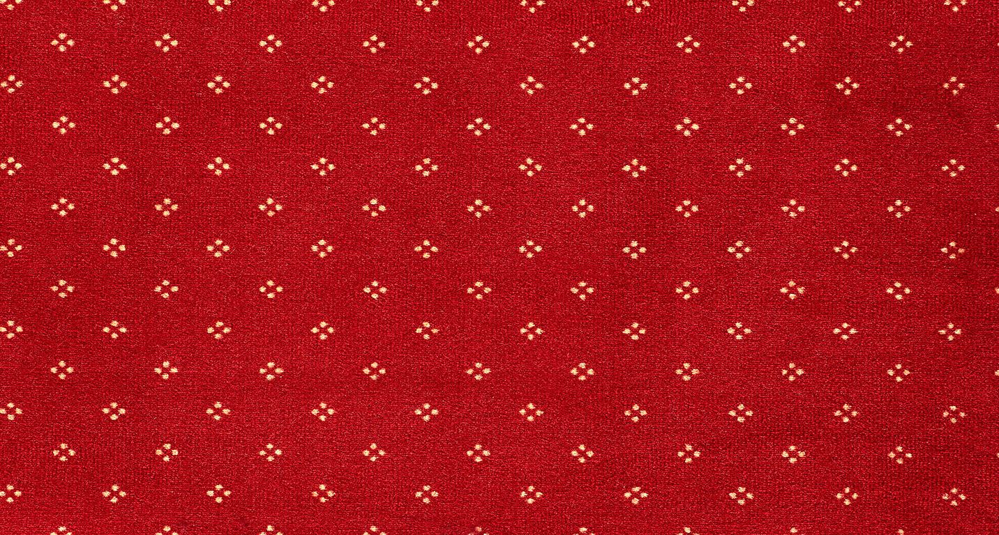Moquette imprimée CHOPIN AB4, col rouge, rouleau 4.00 m