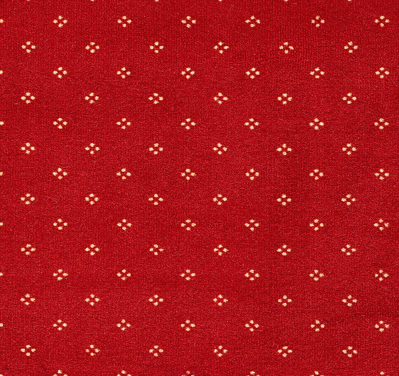 Moquette imprimée CHOPIN AB4, col rouge, rouleau 4.00 m
