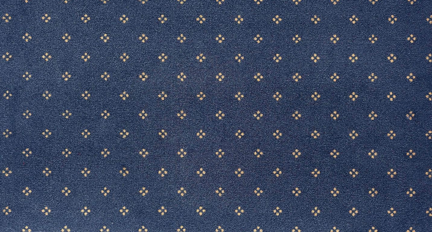 Moquette imprimée CHOPIN AB4, col bleu marine, rouleau 4.00 m