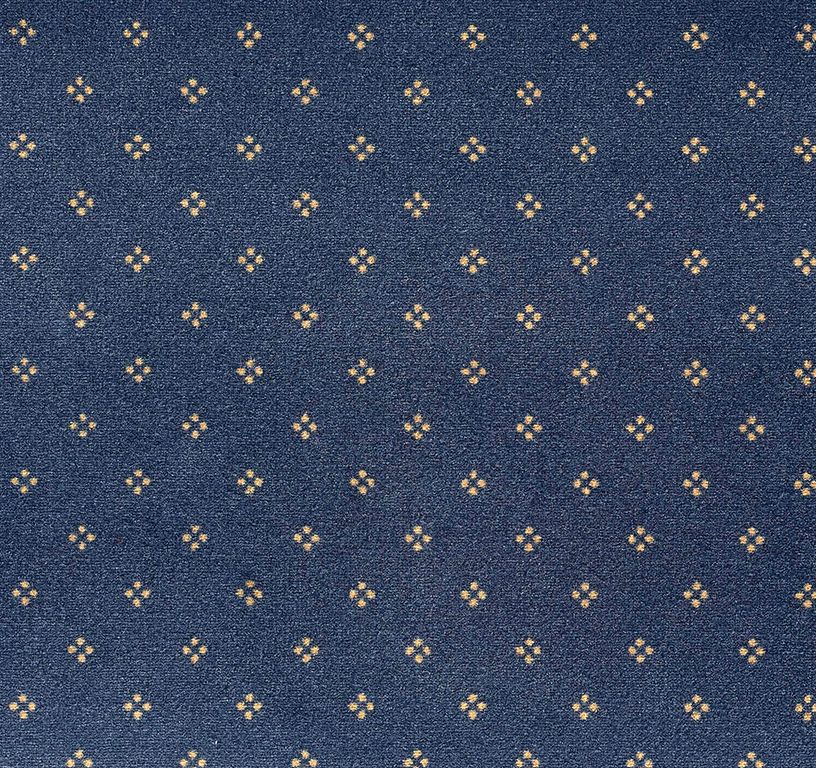 Moquette imprimée CHOPIN AB4, col bleu marine, rouleau 4.00 m